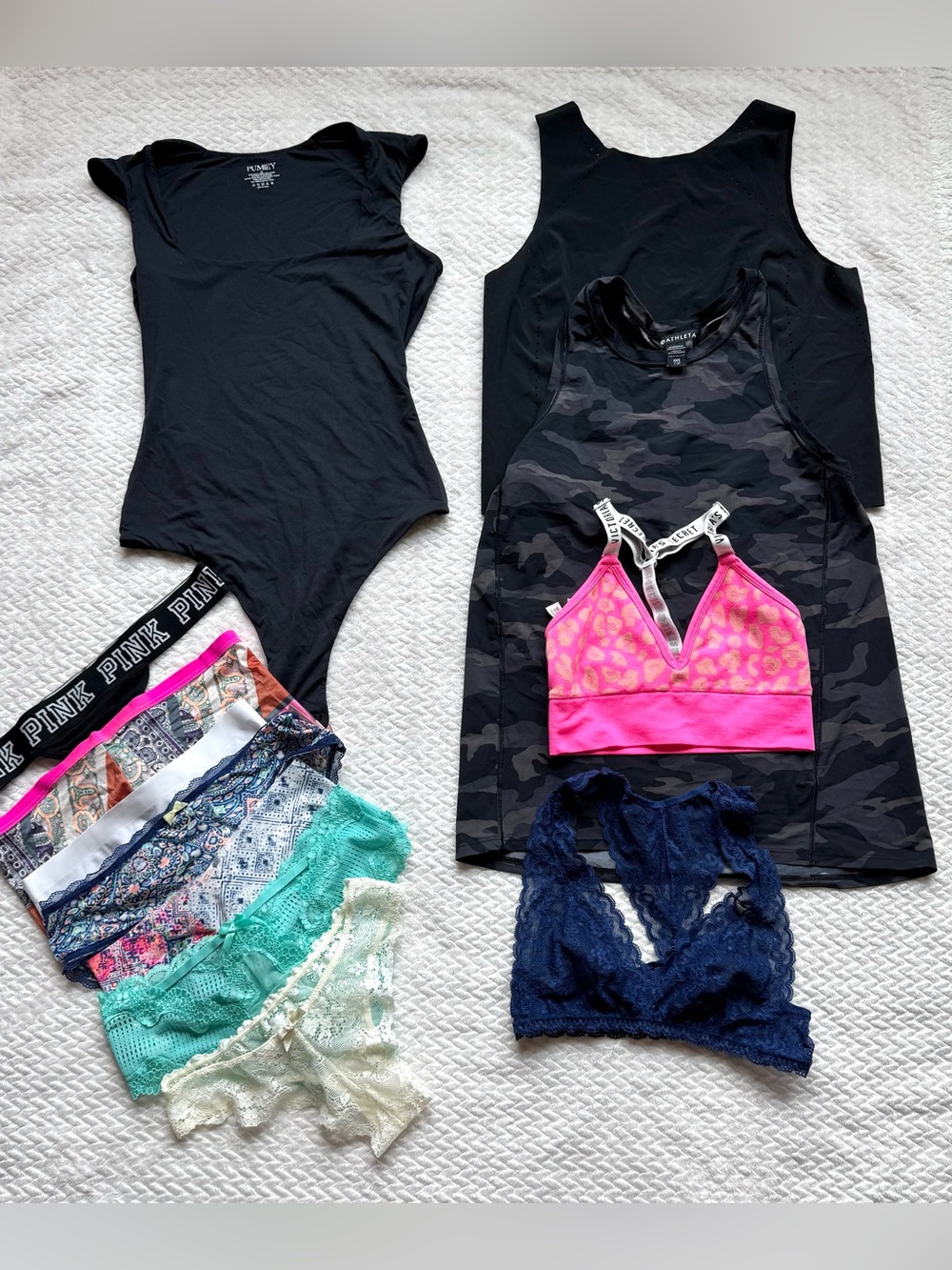 Tank Top Bralette Underwear Bundle Lot 12 Size XS Victorias Secret Athleta VS